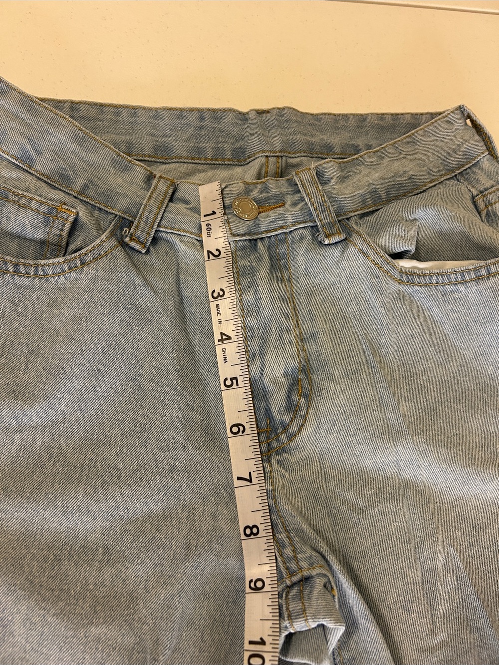 SHEIN Light Blue High-Rise Wide Leg Jeans - Picture 5 of 10